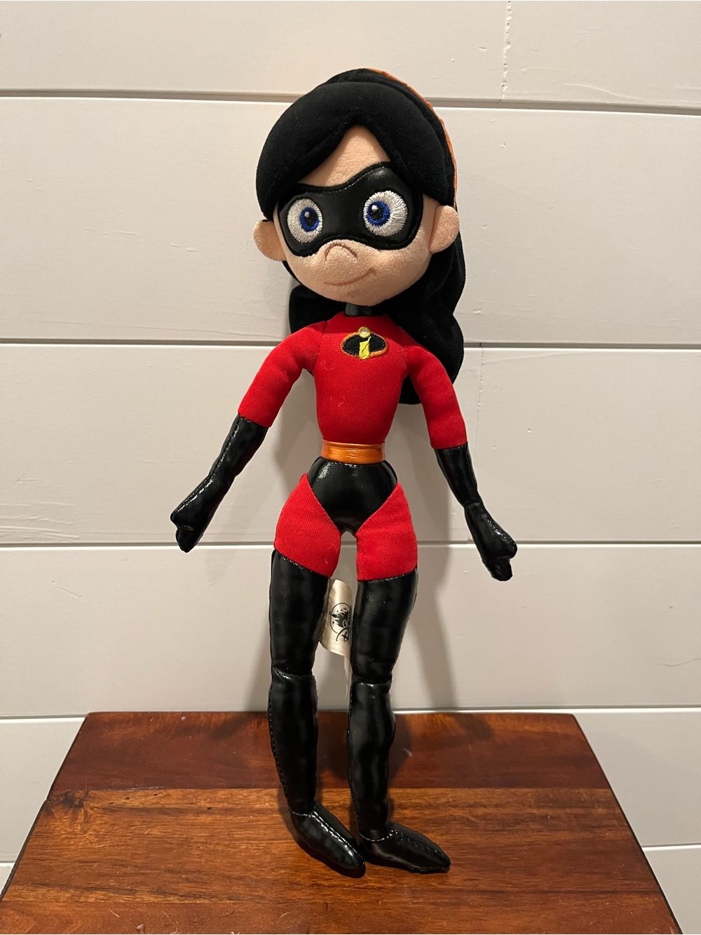 Disney Elastigirl Plush Doll in Red, Black and Orange Accents